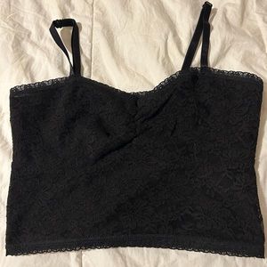 Women’s/Teen’s Size SMALL Black Lace Crop Top - Great condition!